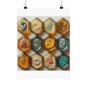 Embedding Mold Honeycomb Art Print | Histotech Lab Wall Decor