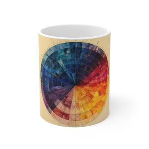 H&E Color Wheel Mug - Histotech Science Art | Lab Professional Gift