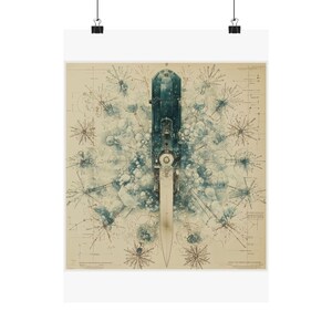 Cryostat Crystal Blade Art Print - Histotech Laboratory Wall Art