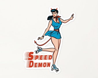 Speed Demon Roller Derby  stickers