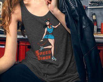 Speed Demon Roller Derby Muscle Shirt