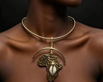 Collar de latón Mama Africa