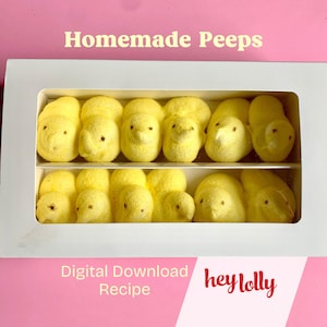 Copycat Peeps Recipe | Make Your Own Marshmallow Chicks & Bunnies