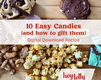 10 recetas fáciles de dulces e ideas para regalar / Guía para hacer regalos comestibles / Descarga instantánea en PDF