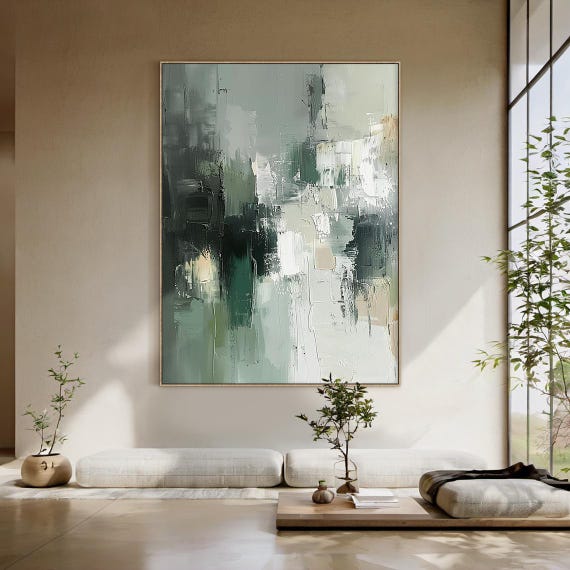 YaSheng Art - Pintura Al óleo 100% Pintada A Mano, Arte Contemporáneo