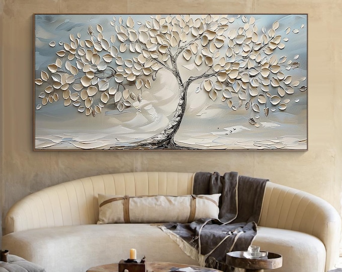 Large Original Oil Painting on Canvas: Landscape Art Decoration - Etsy ...