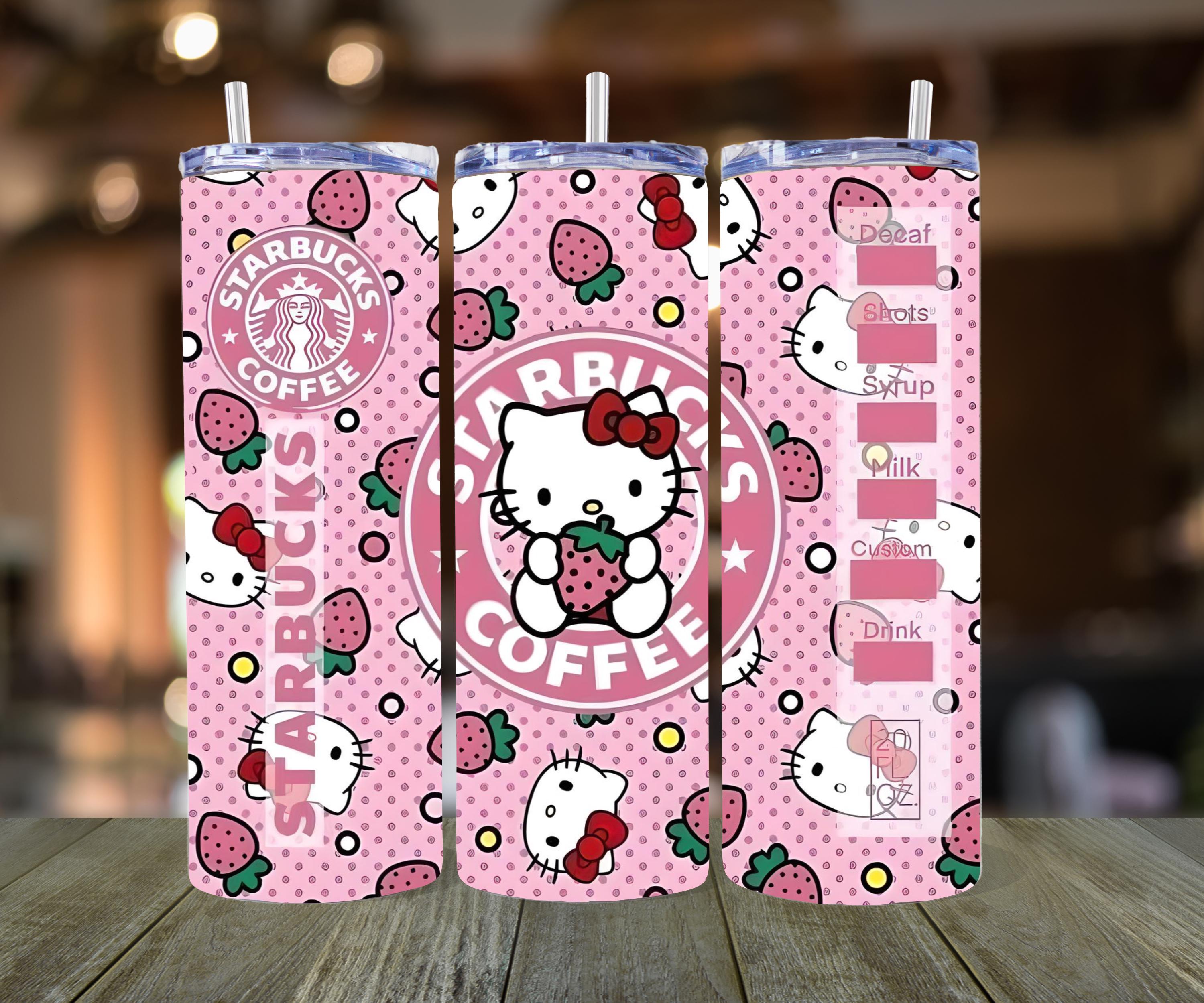 20oz Hello Kitty Strawberries Starbucks - Etsy
