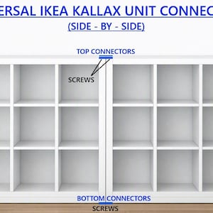 Ikea KALLAX-eenheidsconnectoren (naast elkaar)