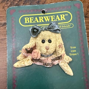 Boyds Bears Bearwear Dance Dance Dance Bunny Pin 1995 Ballerina Brooch 26114