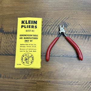 Vintage Klein Tools  D219-5C : Diagonal Cutting Pliers NOS Lineman Electrician