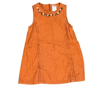 open lace back dress Carrie Cord Dress | VELCRO Brand Fastening, Womens Shirt Dress, Orange