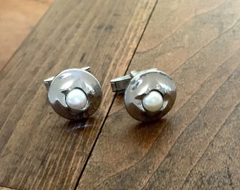 Genuine Pearl Cufflinks by Pioneer