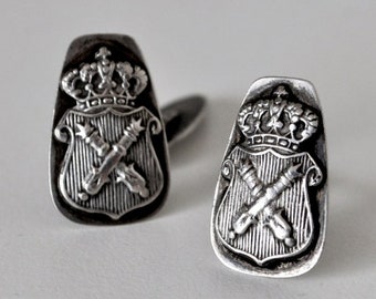 Rare Silver Fraternal Medical School Cufflinks Poland