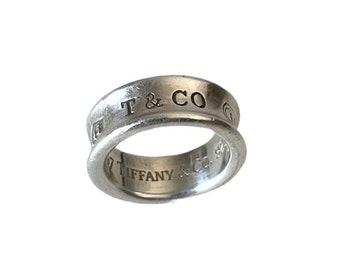 Vintage Tiffany & Co 1837 Silver Ring Size 4