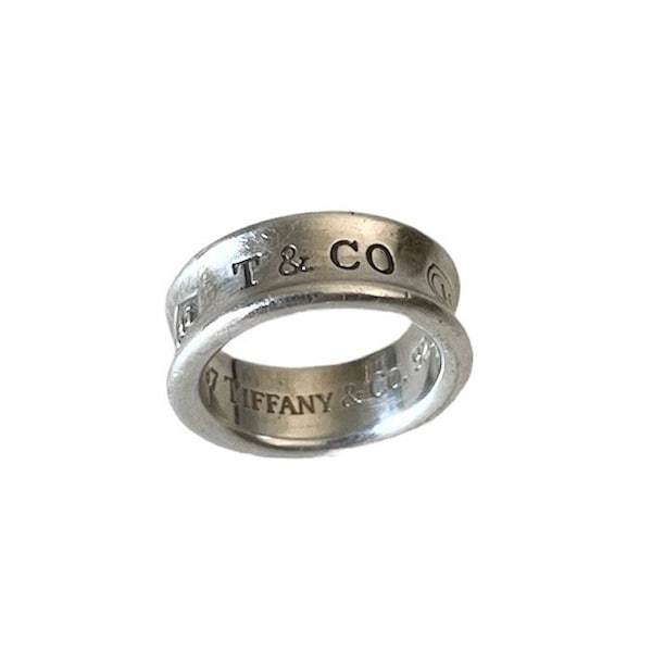 Vintage Tiffany & Co 1837 Silver Ring Size 4
