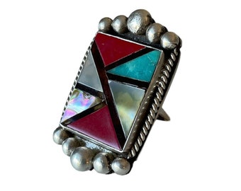 Large Vintage Native American Zuni Ring