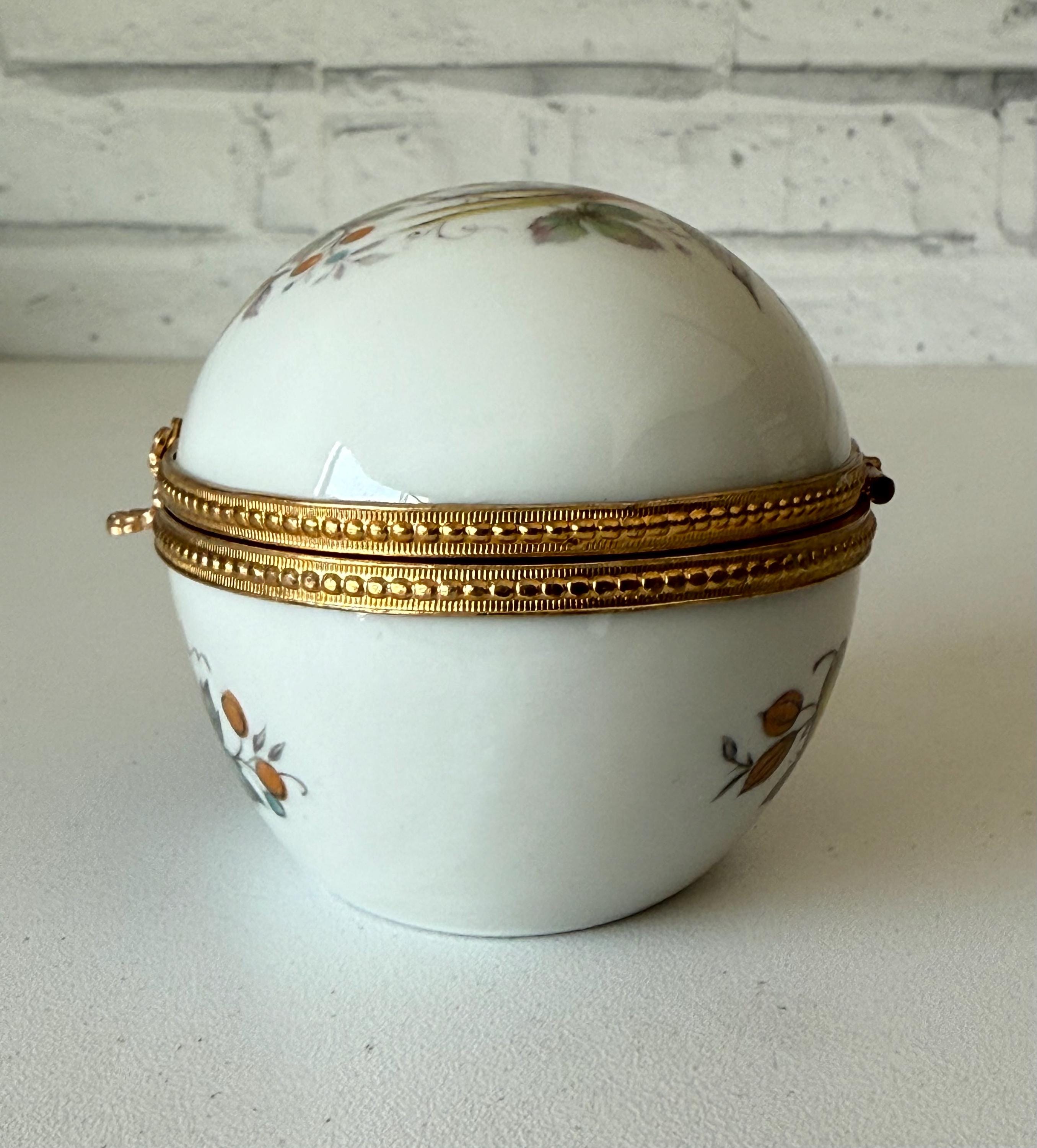 Vintage Limoges French Porcelain Egg Box France - Etsy 日本