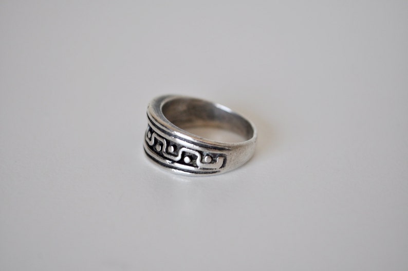 Vintage Native American Sterling Silver Band Ring 6.5 - Etsy