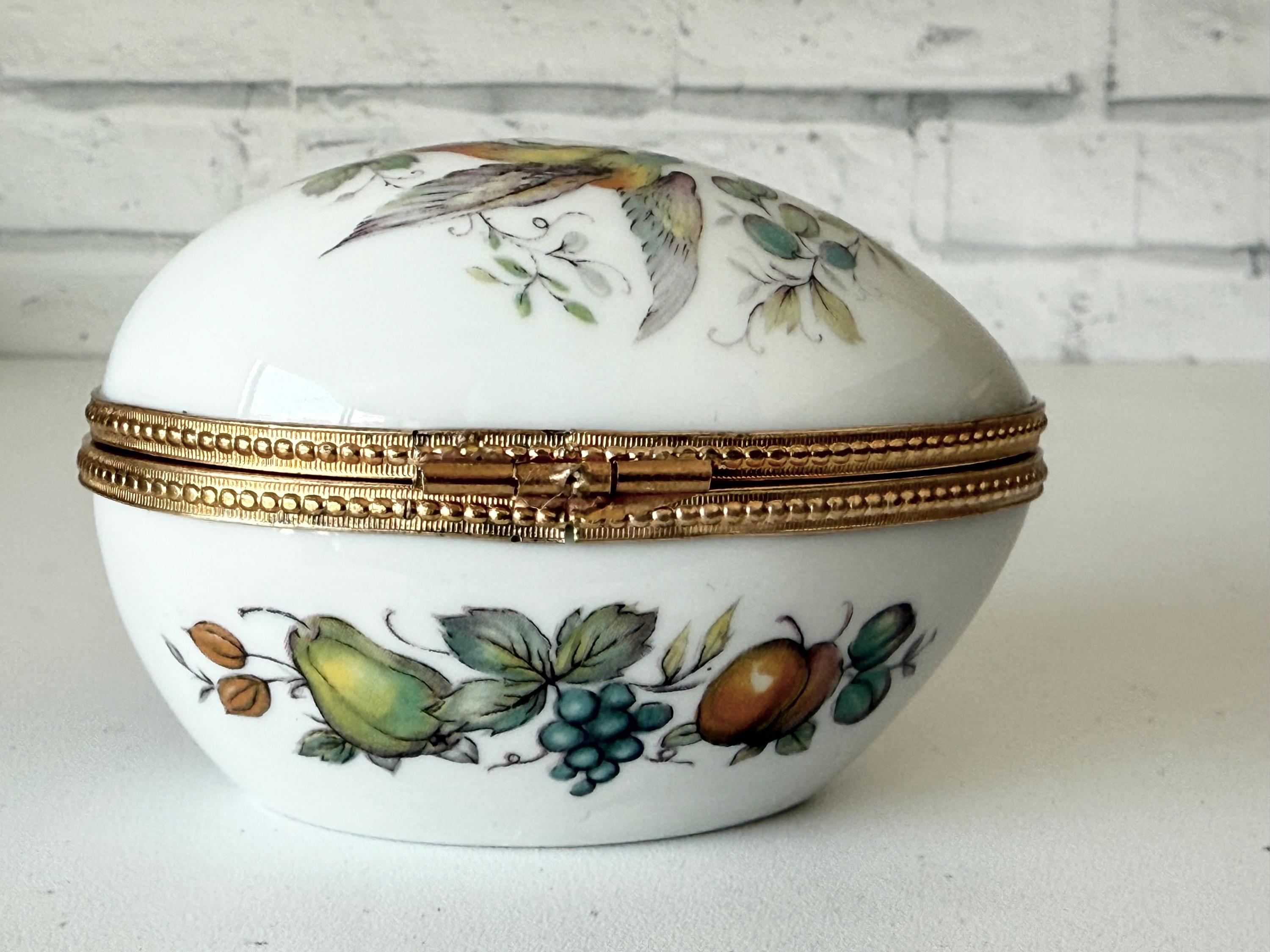 Vintage Limoges French Porcelain Egg Box France - Etsy 日本