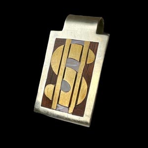 Vintage Money Clip Inlay Dollar Sign