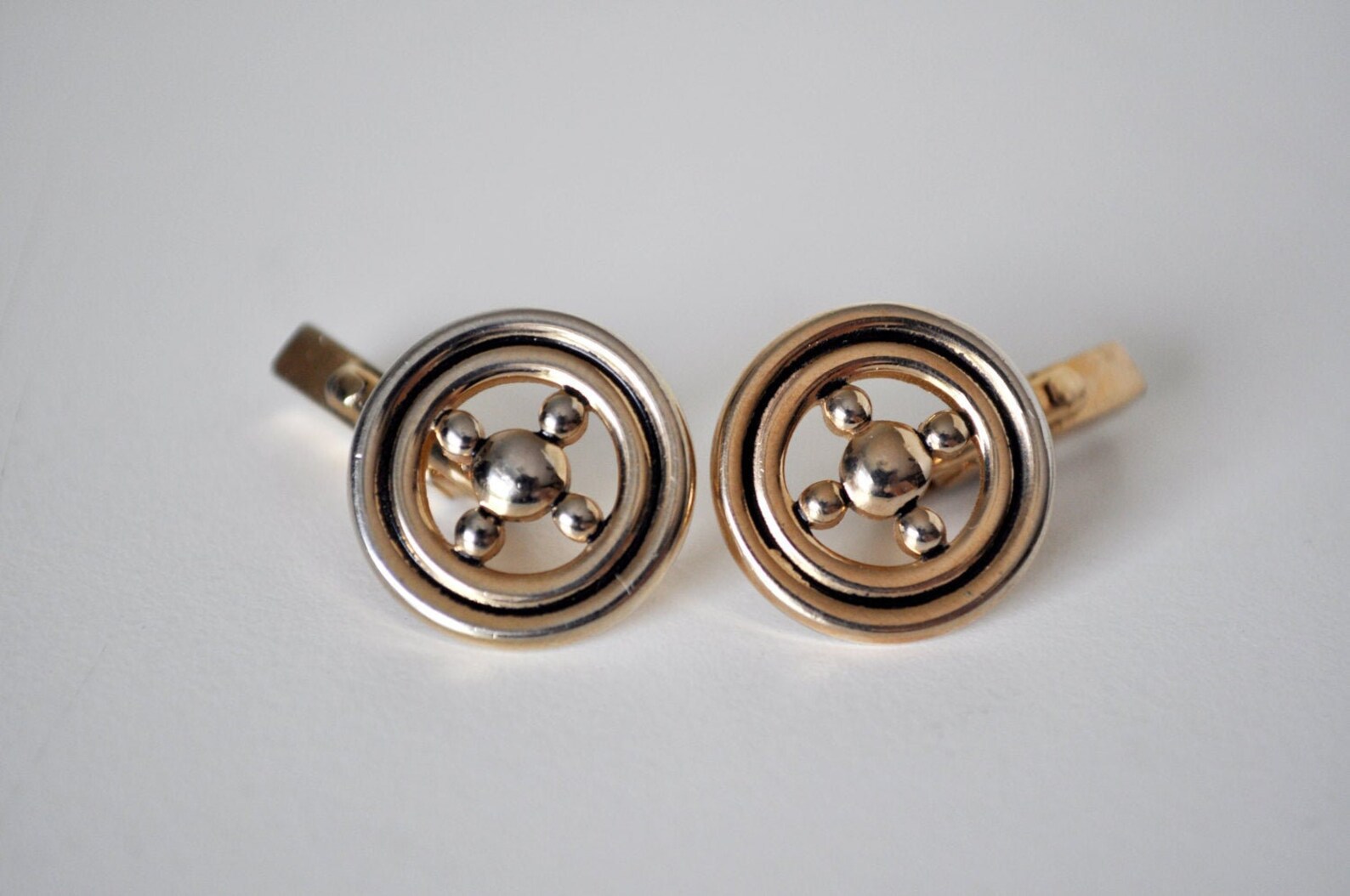 Boutons De Manchette Vintage Swank 'Ford Modèle A' - Multi-Métaux, Occasion Avec Traces D'Usage