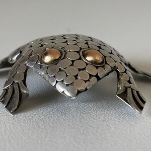 Vintage Frog Brooch Sterling Silver image 4