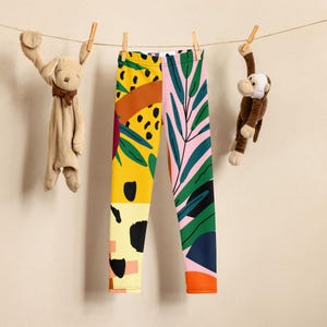 Girl’s Leggings (Pants, Clothing, Fun Print, Colorful)