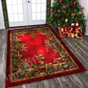 Christmas Rugs - Etsy