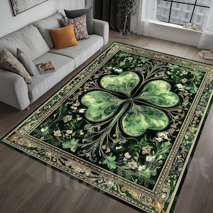 Four Leaf Clover Rug - Etsy