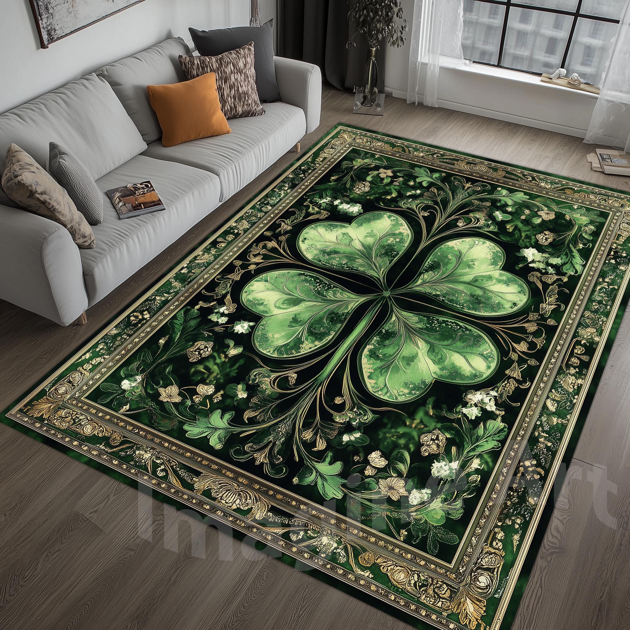 ラグ・カーペット・マット 4 LEAF CLOVER RUG
