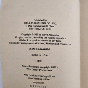 1985 Disney's The Black Cauldron Book bild 4