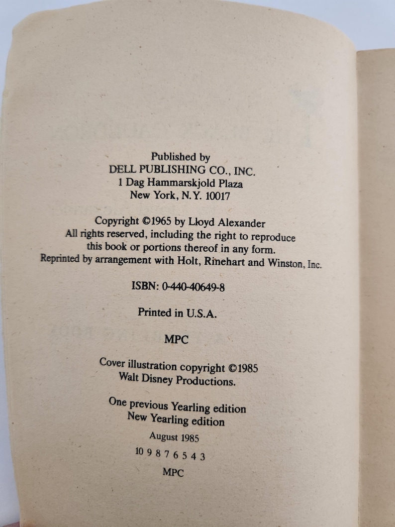 1985 Disney's The Black Cauldron Book bild 4