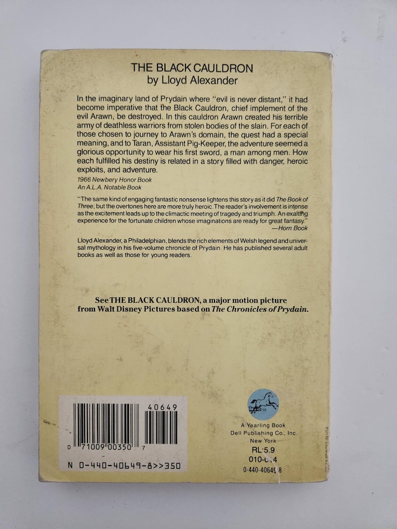 1985 Disney's The Black Cauldron Book bild 2