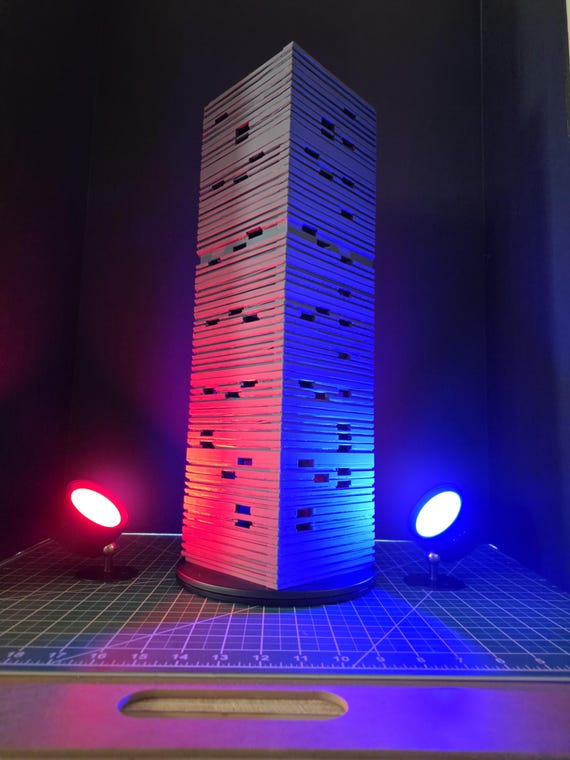 XXL Miniature City Building: 1/64 Scale Diorama with RGB LEDs