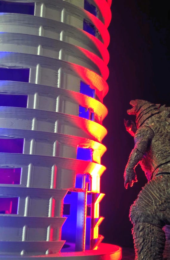 XXL Miniature City Building: 1/64 Scale Skyscraper Diorama Display