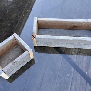 2er Set Holz Pflanzkasten