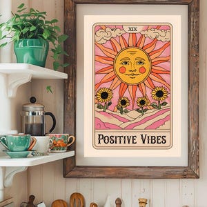 Impresión de cartas del tarot: vibraciones positivas