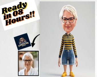 Custom Caricature Portrait: Funny Digital Cartoon Gift