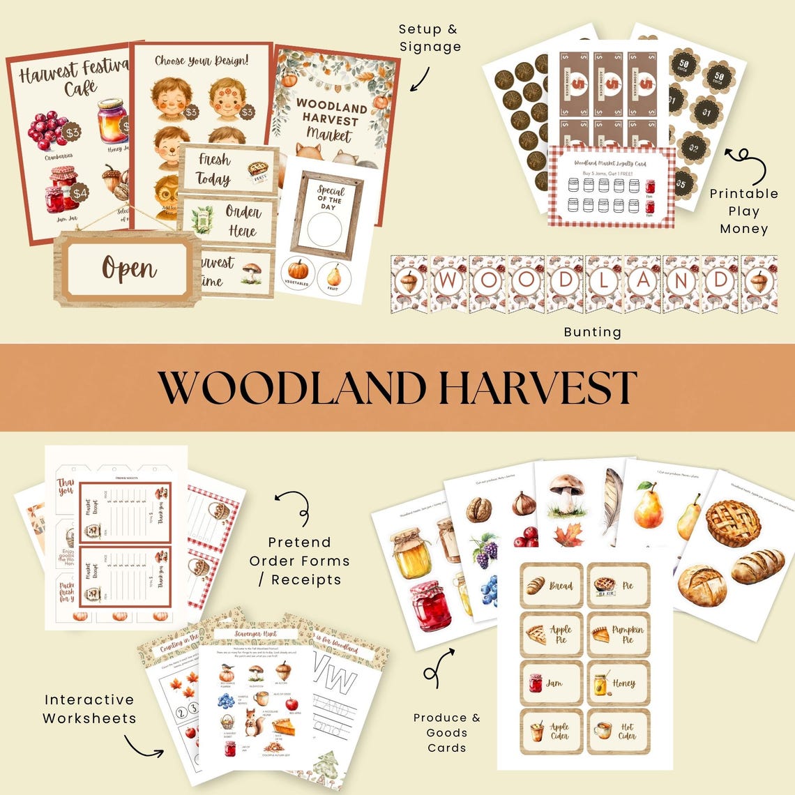 Dramatic Play Bundle | 4 Themes | Pretend Play Printable Set ...