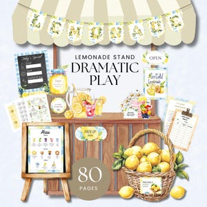 Lemonade Stand, Dramatic Play, Pretend Play Printable, Play Set, Imaginative Play, Preschool Activities, Cut Outs, Summer Activity, Pretend