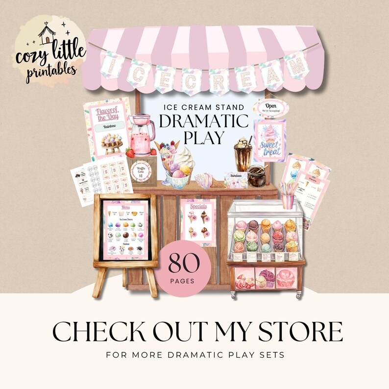 Dramatic Play Bundle | 4 Themes | Pretend Play Printable Set ...