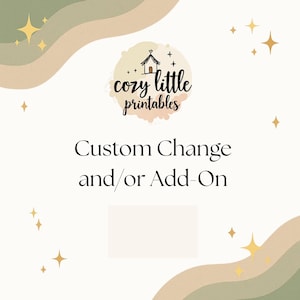 Benutzerdefinierte Änderungen Add-On | Wörter, Farben & Basic Design Updates | Inklusive 1 Revisionsrunde