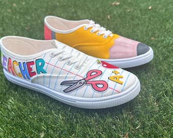 Hand painted shoes - Teacher Appreciation Gift