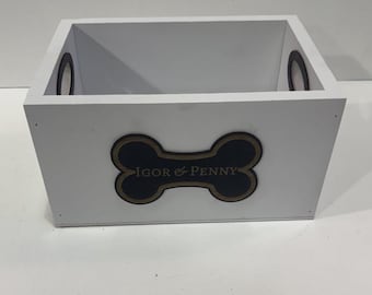 Personalized Dog Toy Bin