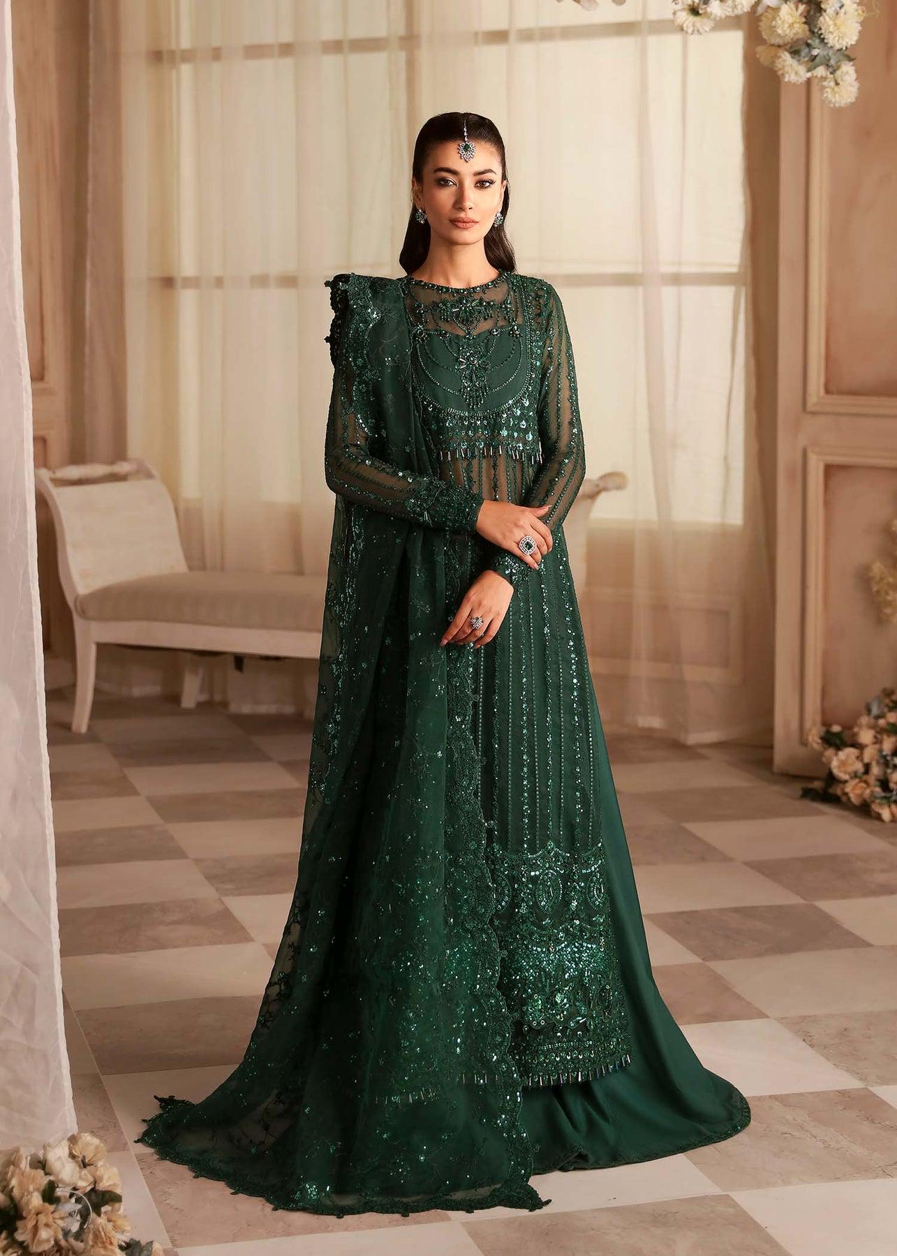 Pakistani Maxi Dress Green - Etsy