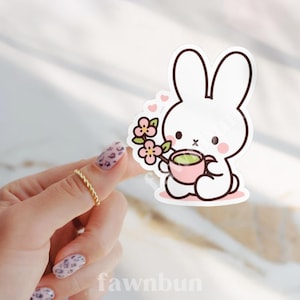 matcha sakura miffy vinyl waterproof decal