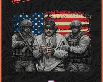 Maduro Captured 2026 PNG: Venezuela Libre Captured Live Maduro T-Shirt Design, Venezuelan Freedom (Digital Download)