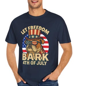 4th of July Dog Shirt Patriotic Dog Shirt English Bulldog Shirt American Dog Shirt USA Dog Shirt American Flag Shirt Patriotic Bulldog Shirt