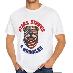 4th of July Dog Shirt English Bulldog Shirt Patriotic Dog Shirt American Flag Dog Shirt USA Dog Lover Gift Patriotic Bulldog Shirt USA Shirt