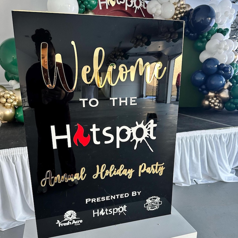 Custom Acrylic Event Sign Corporate Event Sign Business Event Welcome ...